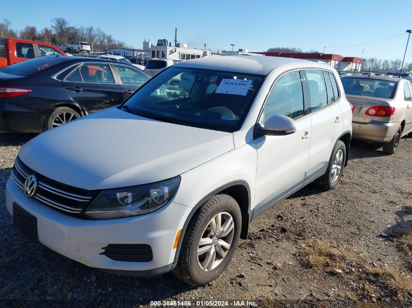 2013 VOLKSWAGEN TIGUAN S - WVGBV3AX0DW626539