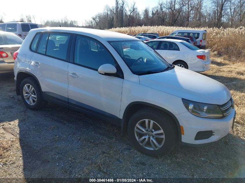 2013 VOLKSWAGEN TIGUAN S - WVGBV3AX0DW626539