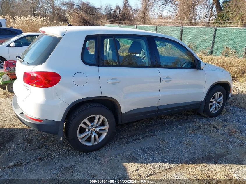 2013 VOLKSWAGEN TIGUAN S - WVGBV3AX0DW626539