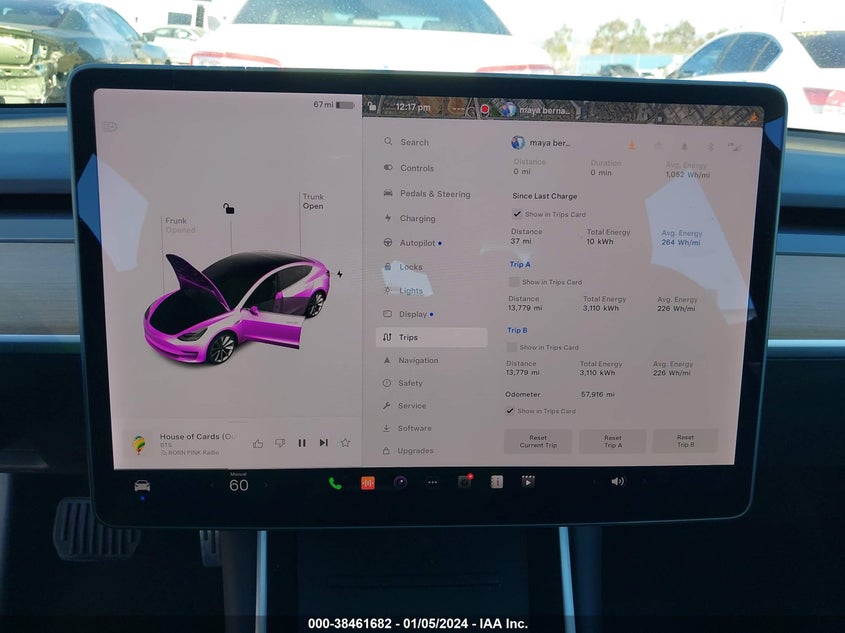 VIN 5YJ3E1EB8KF481344 2019 TESLA MODEL 3