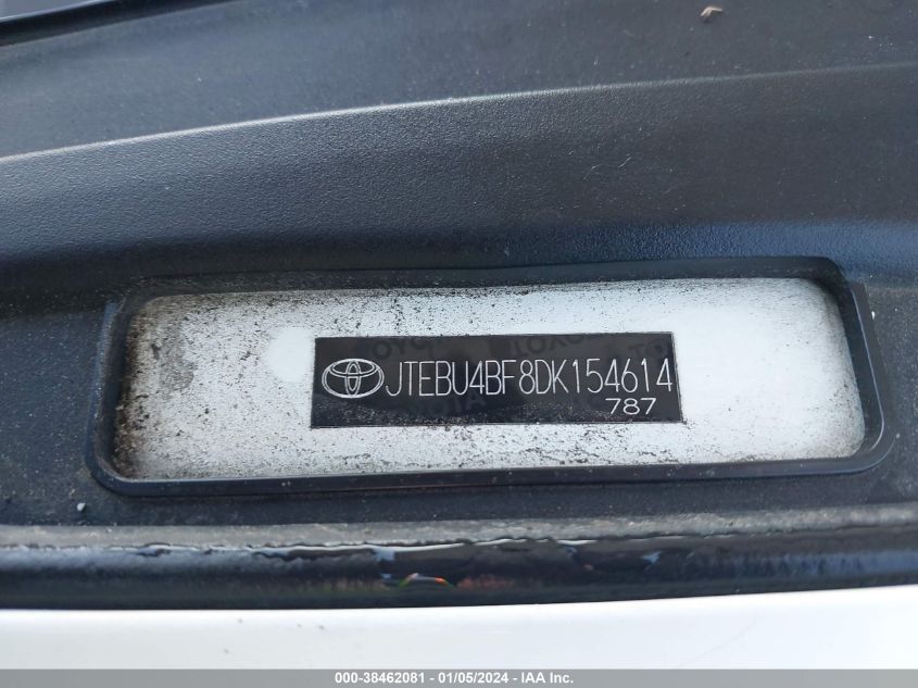 2013 TOYOTA FJ CRUISER JTEBU4BF8DK154614