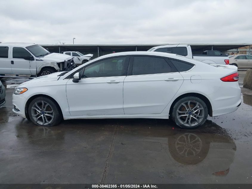 2017 FORD FUSION SE - 3FA6P0H74HR412995