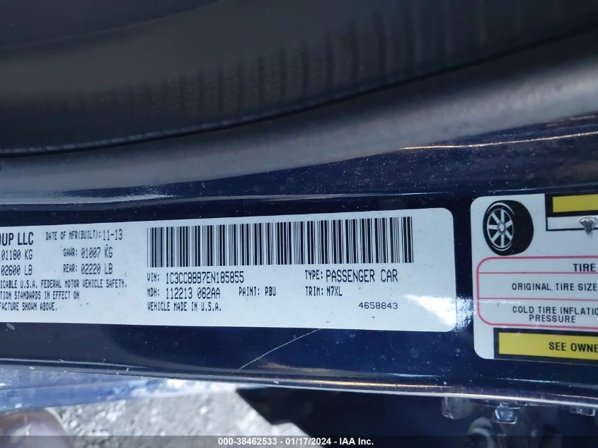 2014 CHRYSLER 200 TOURING - 1C3CCBBB7EN185855
