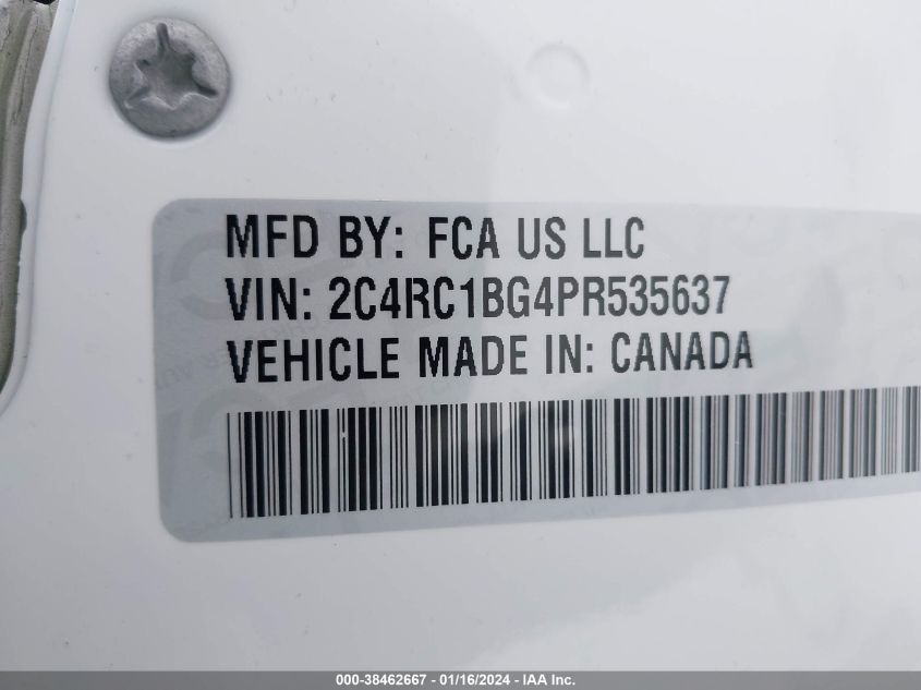 2023 CHRYSLER PACIFICA TOURING L - 2C4RC1BG4PR535637