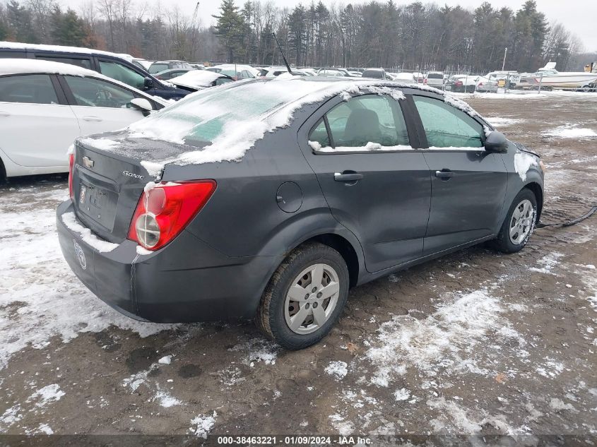 2013 CHEVROLET SONIC LS AUTO - 1G1JA5SGXD4124874