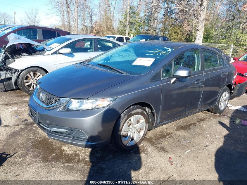 2013 HONDA CIVIC LX - 2HGFB2F53DH574680
