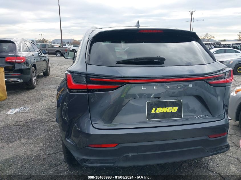 2022 LEXUS NX 250 JTJADCAZ6N2001072