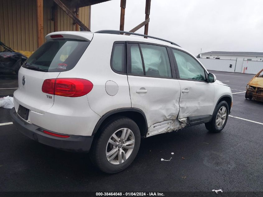 2017 VOLKSWAGEN TIGUAN 2.0T/2.0T S - WVGAV7AX2HK039338