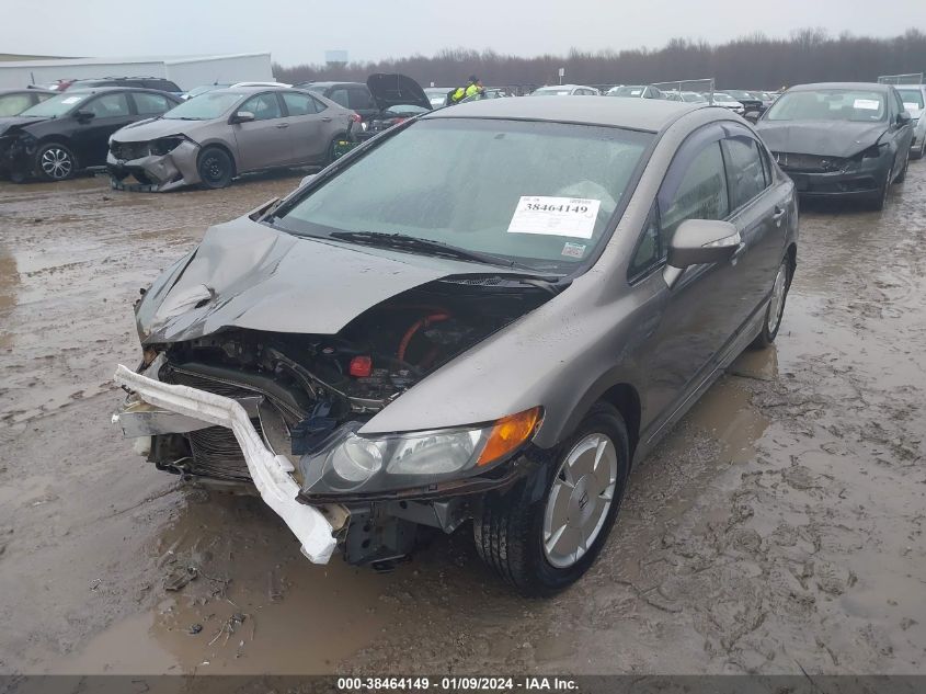 JHMFA36258S016193 | 2008 HONDA CIVIC HYBRID