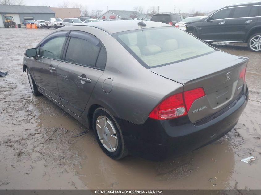 JHMFA36258S016193 | 2008 HONDA CIVIC HYBRID