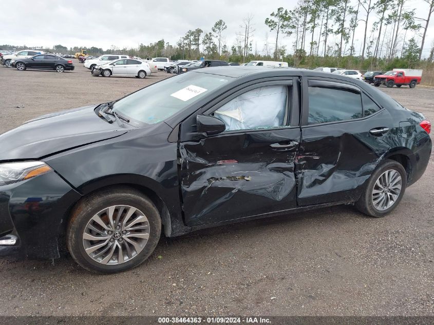 2018 TOYOTA COROLLA XLE - 2T1BURHE6JC119731