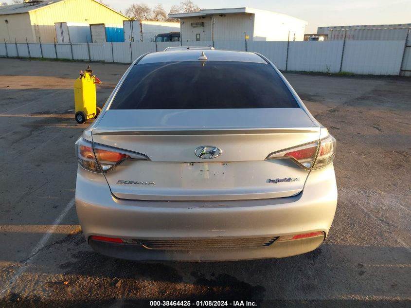 VIN KMHE24L19HA043605 2017 HYUNDAI SONATA HYBRID SE