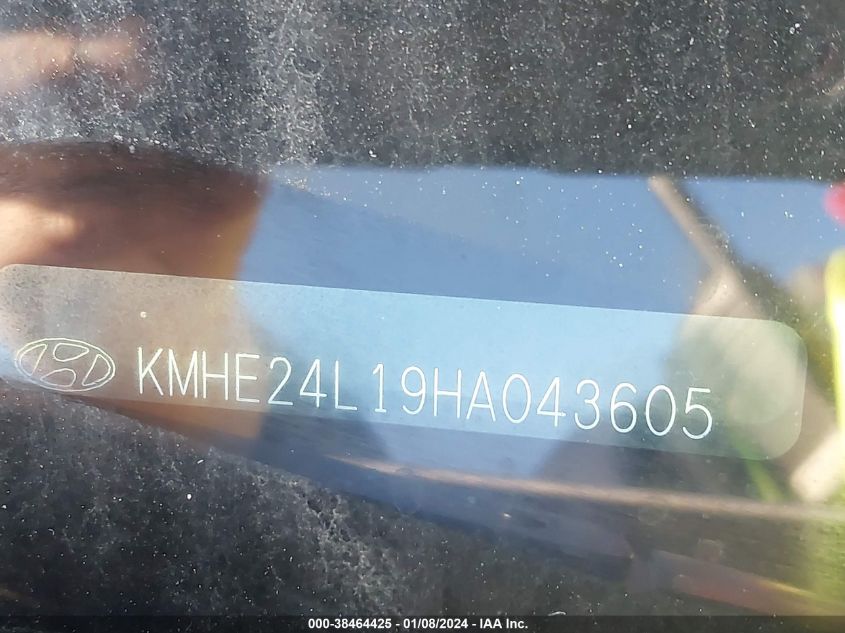 VIN KMHE24L19HA043605 2017 HYUNDAI SONATA HYBRID SE