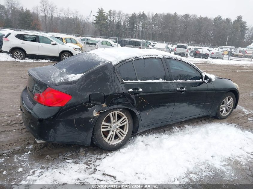 2013 INFINITI G37X JN1CV6AR1DM758252