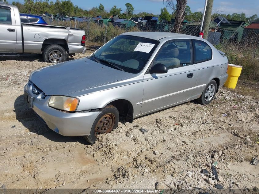 KMHCG35C22U211172 | 2002 HYUNDAI ACCENT