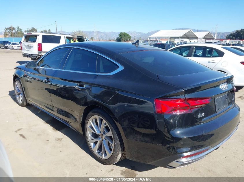 2023 AUDI A5 SPORTBACK PREMIUM 40 TFSI QUATTRO S TRONIC - WAUABCF50PA027770