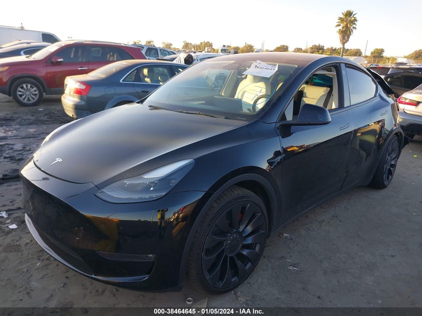 VIN 7SAYGDEF2NF536530 2022 TESLA MODEL Y PERFORMANCE DUAL MOTOR ALL-WHEEL DRIVE