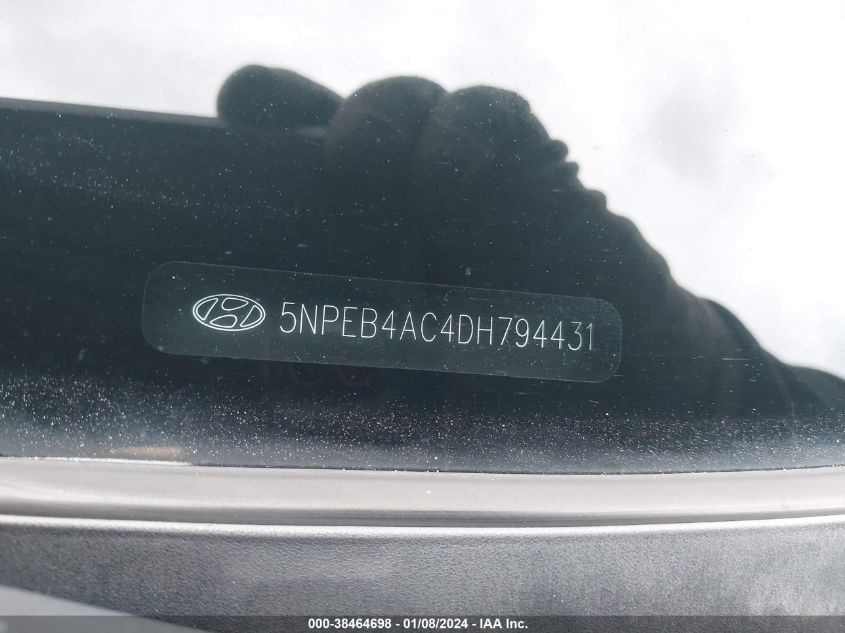 2013 HYUNDAI SONATA GLS - 5NPEB4AC4DH794431