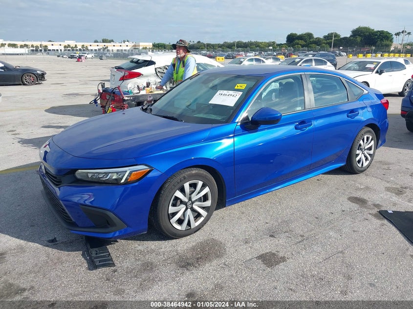 VIN 2HGFE2F29NH532254 2022 HONDA CIVIC LX