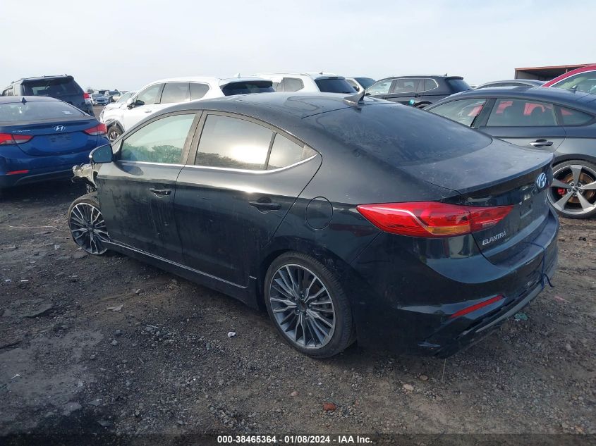 2018 HYUNDAI ELANTRA SPORT - KMHD04LB1JU527525