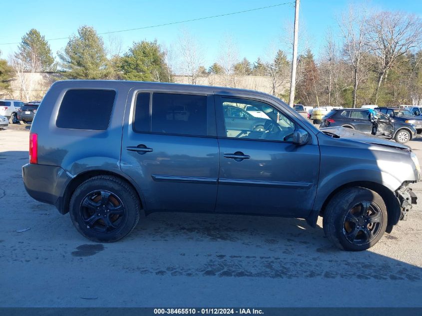 2013 HONDA PILOT EXL - 5FNYF4H54DB052196