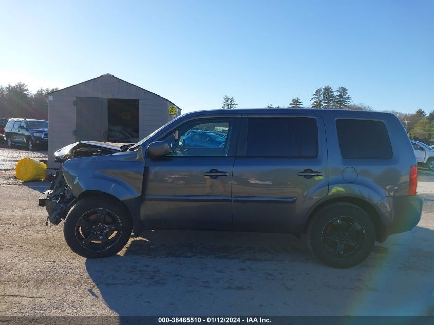 2013 HONDA PILOT EXL - 5FNYF4H54DB052196