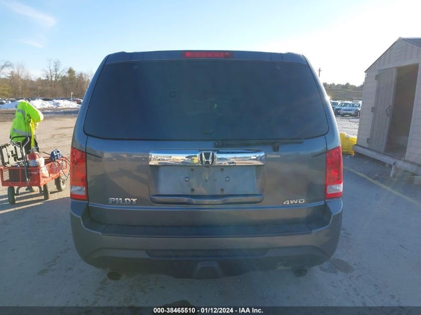 2013 HONDA PILOT EXL - 5FNYF4H54DB052196