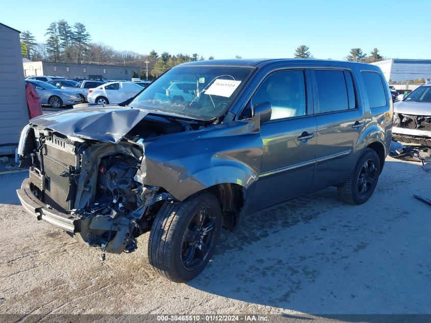 2013 HONDA PILOT EXL - 5FNYF4H54DB052196
