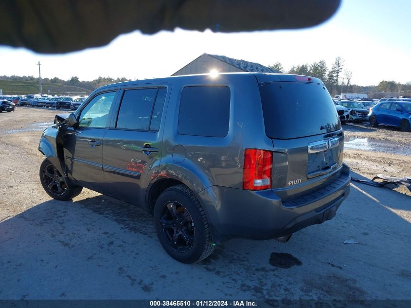 2013 HONDA PILOT EXL - 5FNYF4H54DB052196