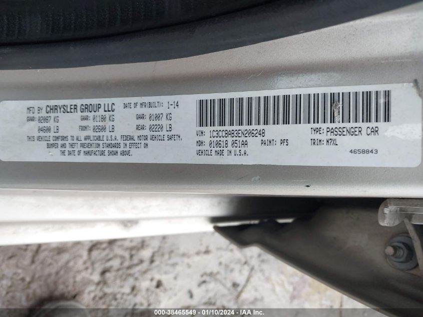 2014 CHRYSLER 200 LX - 1C3CCBAB3EN206248