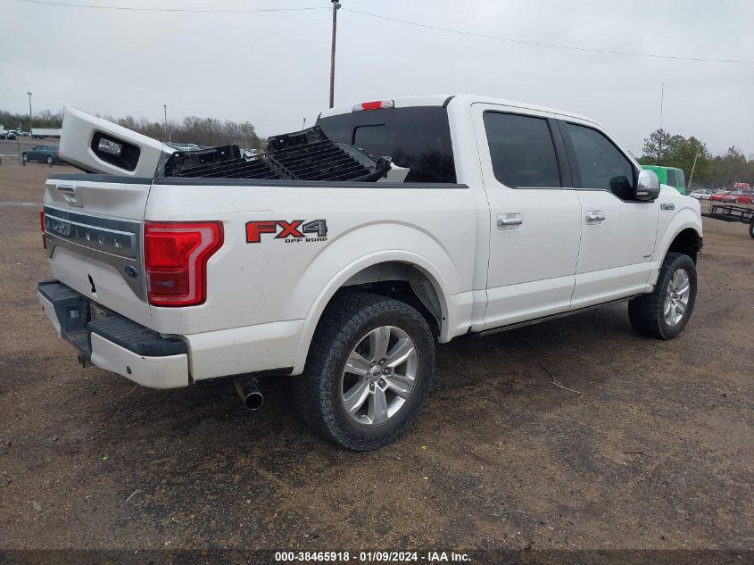 2016 FORD F-150 PLATINUM - 1FTEW1EG5GFD33611