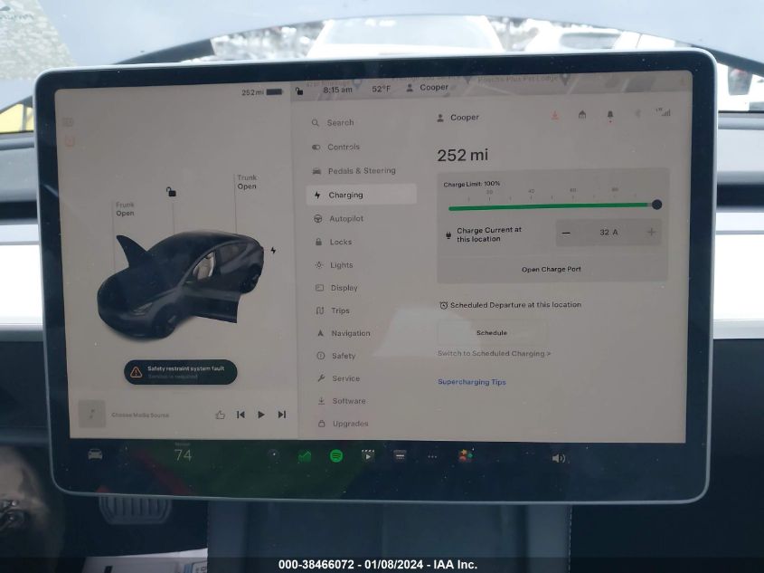 2023 TESLA MODEL 3 - 5YJ3E1EA6PF510080