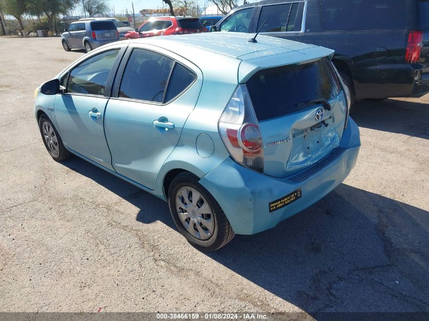 2013 TOYOTA PRIUS C TWO - JTDKDTB39D1037408
