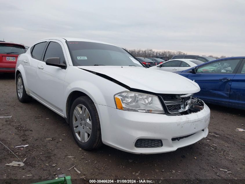 2013 DODGE AVENGER SE - 1C3CDZAB1DN693292