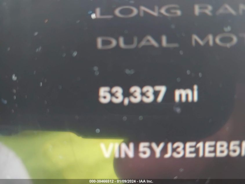 2022 TESLA MODEL 3 - 5YJ3E1EB5NF342602