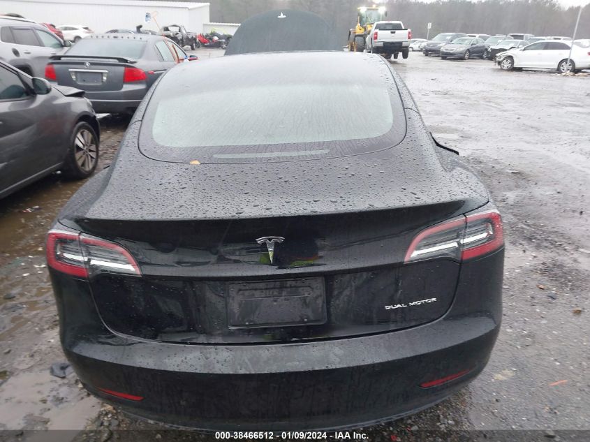 2022 TESLA MODEL 3 - 5YJ3E1EB5NF342602