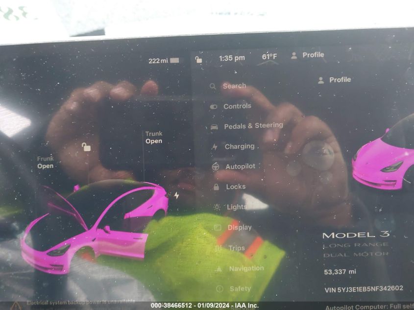 2022 TESLA MODEL 3 - 5YJ3E1EB5NF342602