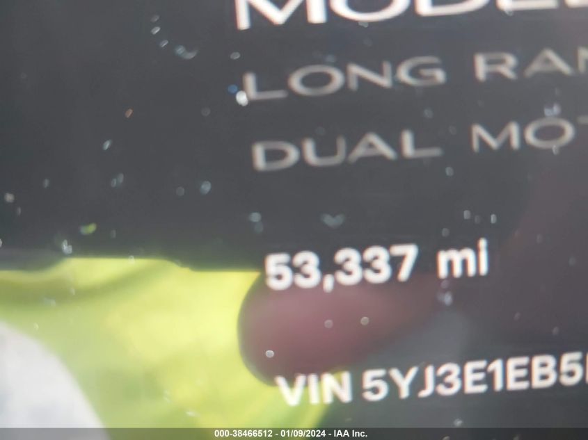 2022 TESLA MODEL 3 - 5YJ3E1EB5NF342602