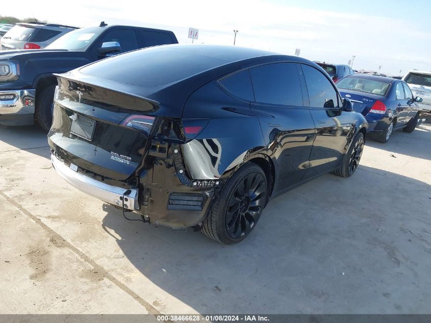 2022 TESLA MODEL Y PERFORMANCE DUAL MOTOR ALL-WHEEL DRIVE - 7SAYGDEF8NF466905