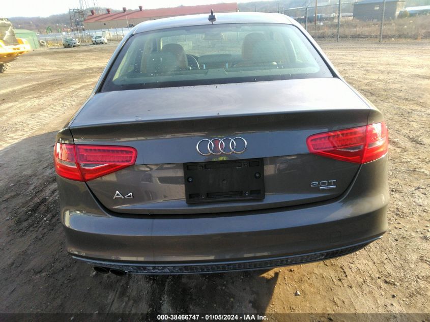 2014 AUDI A4 2.0T PREMIUM - WAUBFAFL4EN013016