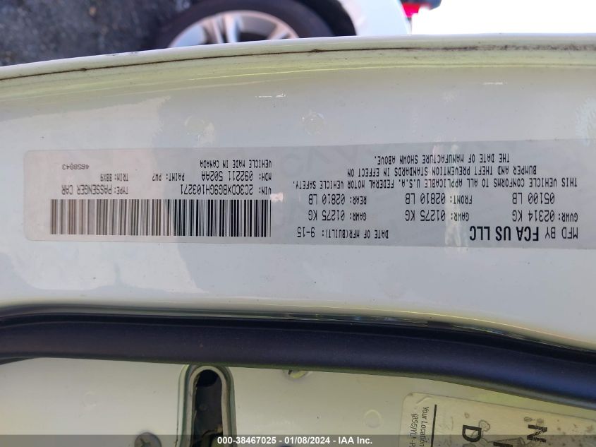 2016 DODGE CHARGER SE - 2C3CDXBG9GH103271