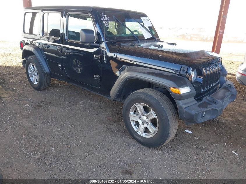 Lot #2530023285 2020 JEEP WRANGLER UNLIMITED SPORT S 4X4 salvage car