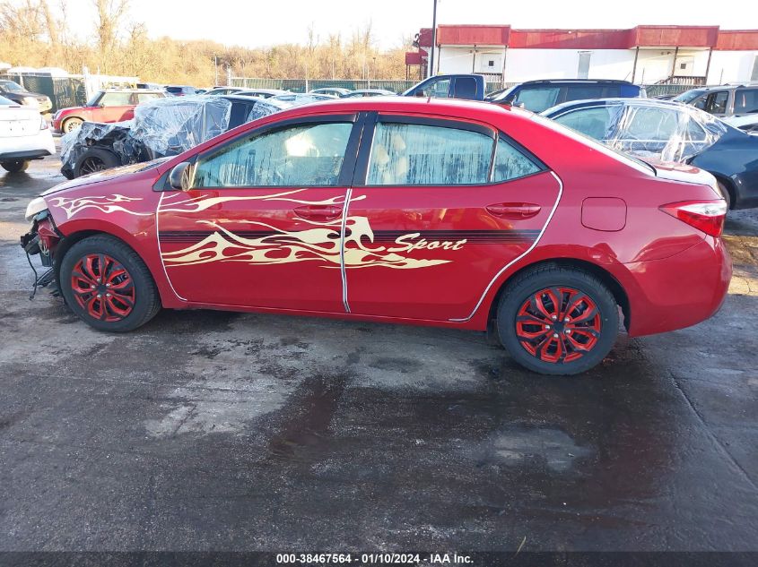 2016 TOYOTA COROLLA LE - 2T1BURHE6GC696350