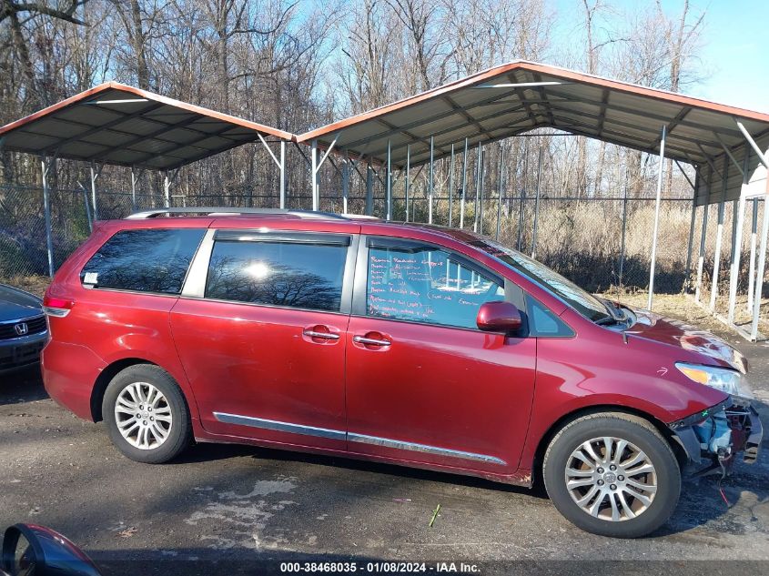 2014 TOYOTA SIENNA XLE V6 8 PASSENGER - 5TDYK3DCXES419951