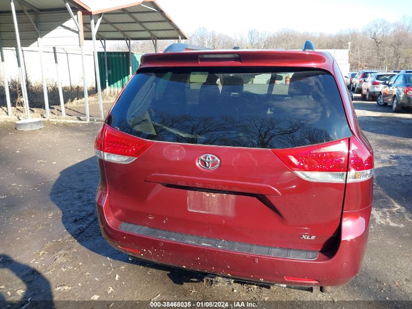 2014 TOYOTA SIENNA XLE V6 8 PASSENGER - 5TDYK3DCXES419951