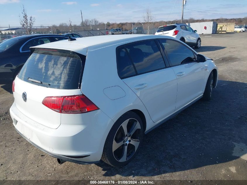 2015 VOLKSWAGEN GOLF GTI 2.0T S 4-DOOR - 3VW4T7AU2FM005982