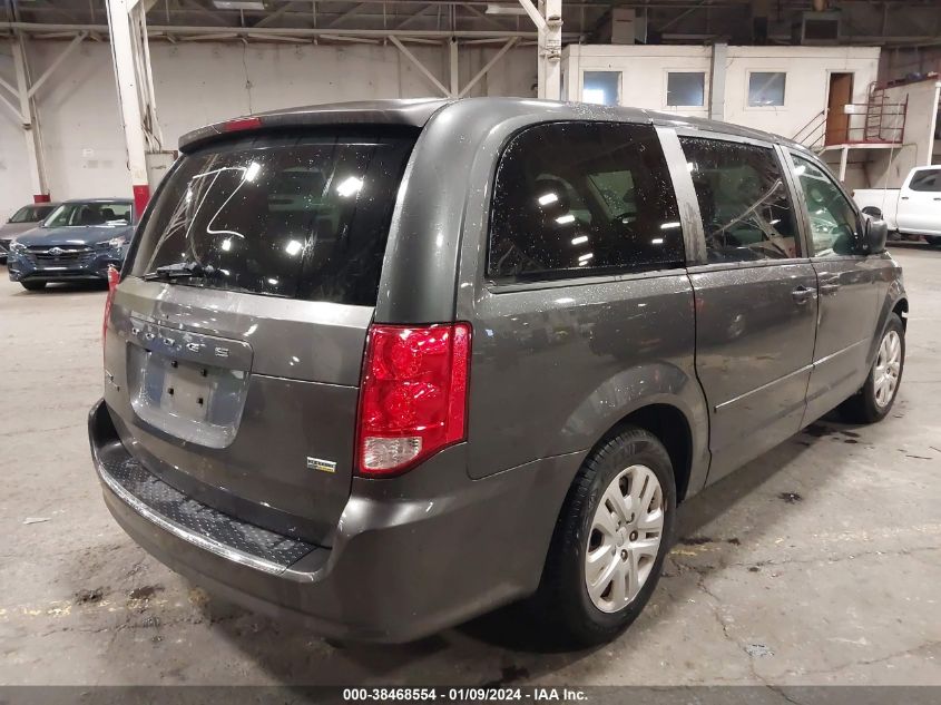 2016 DODGE GRAND CARAVAN SE - 2C4RDGBG5GR237582