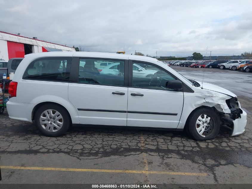 2015 DODGE GRAND CARAVAN AVP/SE - 2C4RDGBG5FR537444