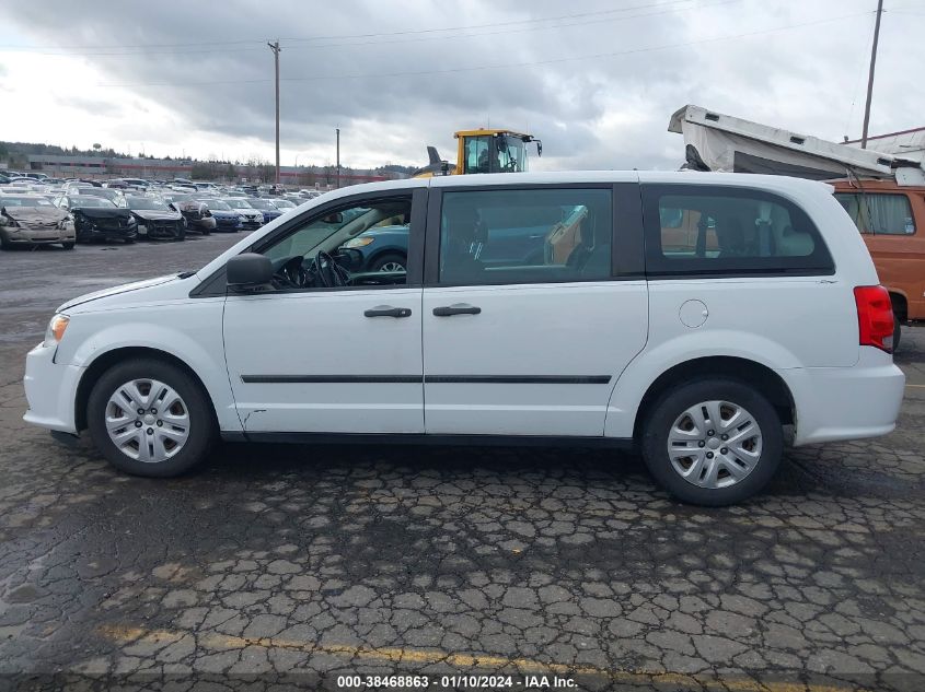 2015 DODGE GRAND CARAVAN AVP/SE - 2C4RDGBG5FR537444