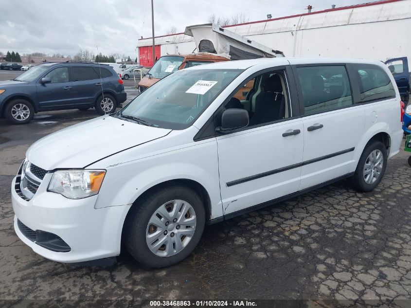 2015 DODGE GRAND CARAVAN AVP/SE - 2C4RDGBG5FR537444